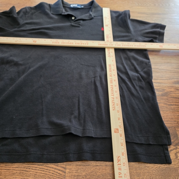 Polo Ralph Lauren Polo Shirt Black Red Pony Mens XL  100% Cotton - Picture 9 of 10
